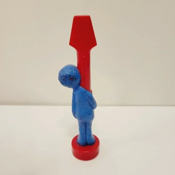 Muppets | Toys | Vtg Muppets Blue Grover Red Stand Pvc Figure Cake ...